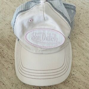 Y2K Von Dutch baby pink adjustable trucker hat